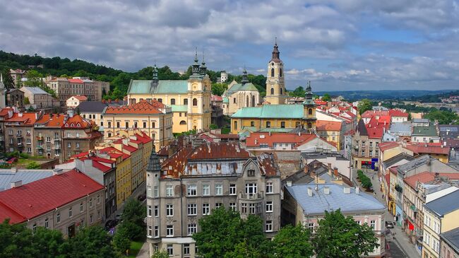 Вид на город Пшемысль, Польша. Архивное фото
