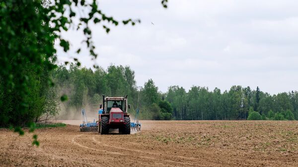 Весенние полевые работы на полях ЗАО Вергуза в Ивановском районе Ивановской области