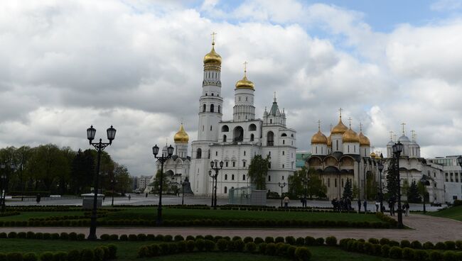 Территория, где находился 14-й корпус Московского Кремля. Архивное фото