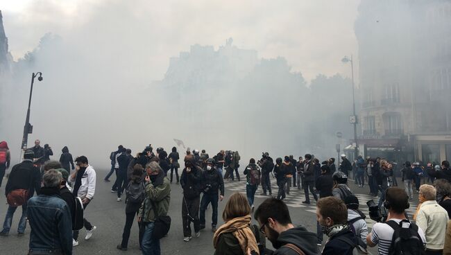 Беспорядки в Париже. 17 мая 2016