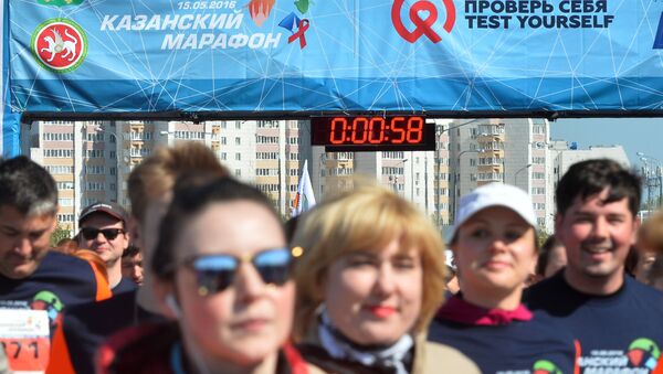Участники Казанского марафона 2016 - Проверь себя в Казани. Архивное фото