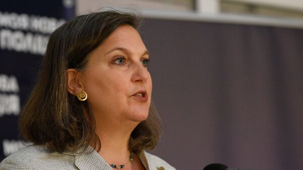 Заместитель госсекретаря США по политическим вопросам Виктория Нуланд в Киеве. Архивное фото