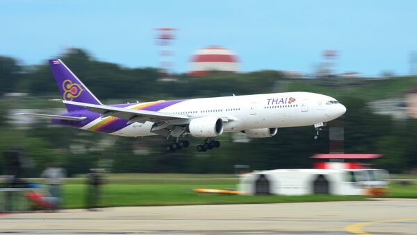 Самолет авиакомпании Thai Airways