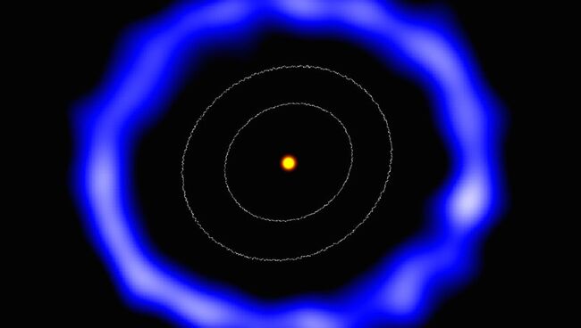 Кольцо комет, окружающее звезду HD 181327