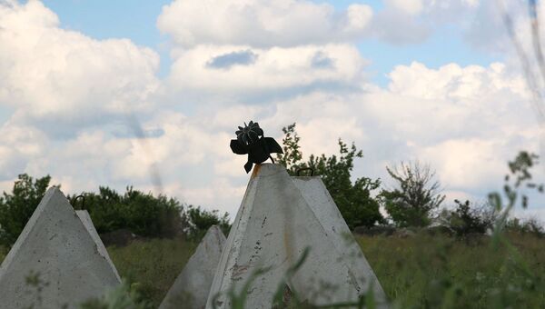 Позиции в ЛНР близ линии соприкосновения в Донбассе. Архивное фото