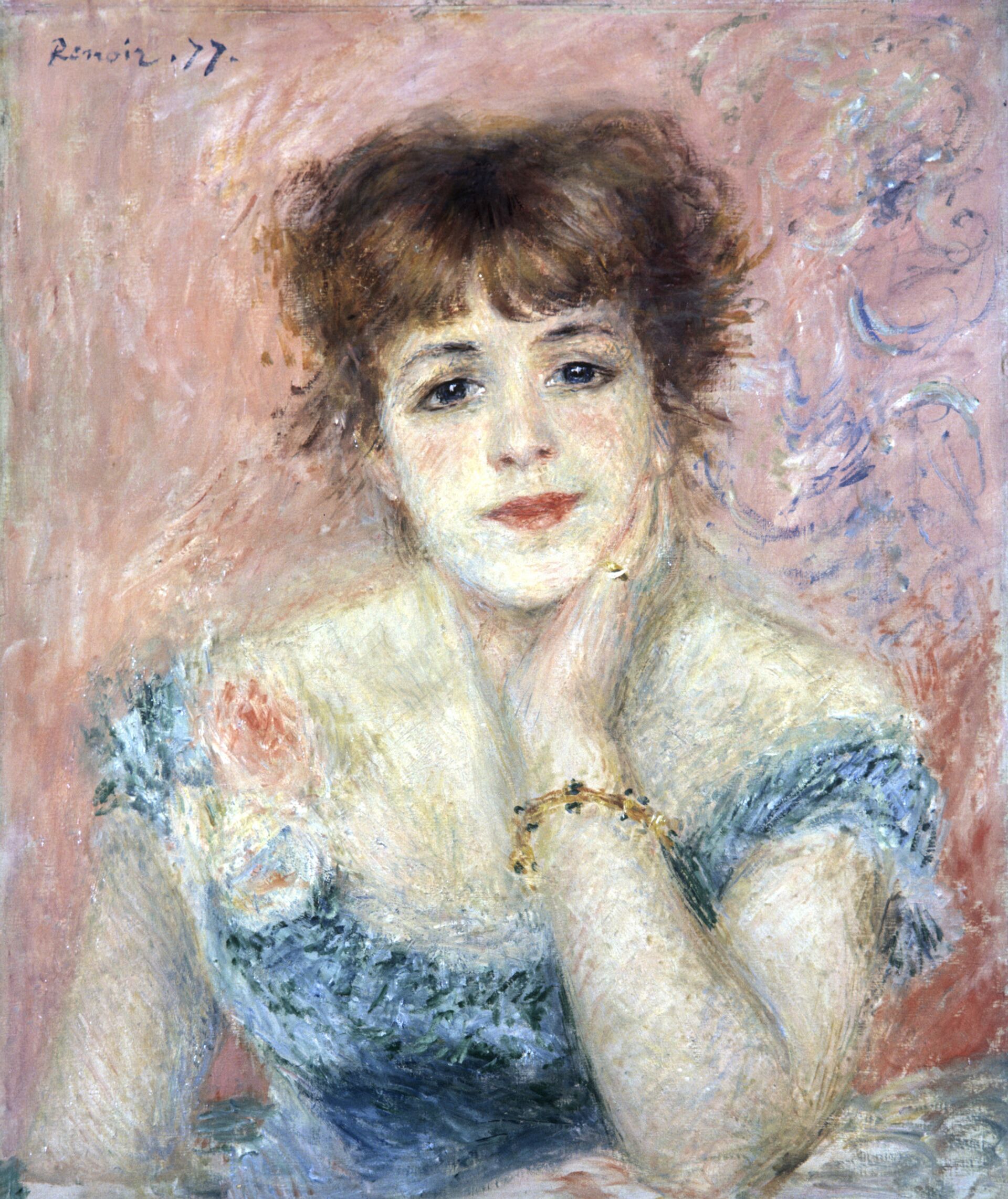 Reproduction of Renoir's Portrait of the Actress Jeanne Samary - RIA Novosti, 1920, 28.06.2022