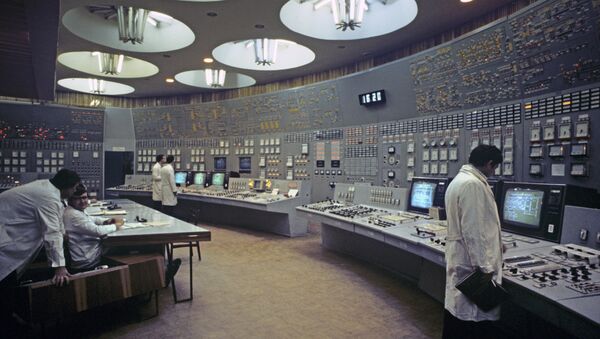 Пульт управления энергоблоком АЭС. Архивное фото