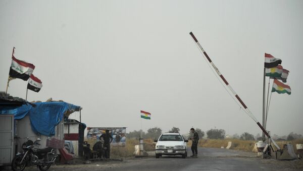 Вооруженные силы Иракского Курдистана в провинции Киркук в Ираке. Архивное фото