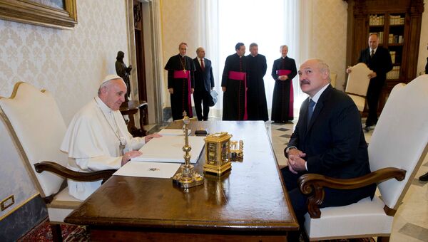 Встреча Папы Римского и Александра Лукашенко