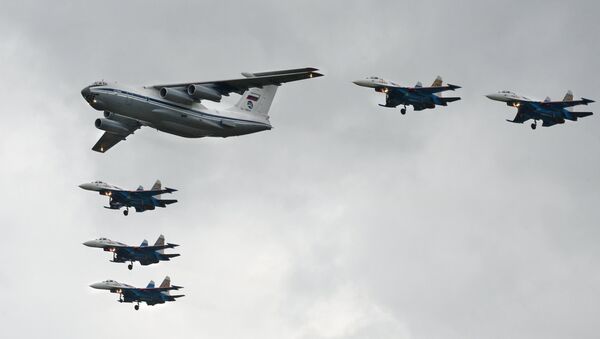 Военно-транспортный самолет Ил-76МД. Архивное фото