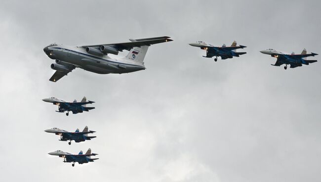 Военно-транспортный самолет Ил-76МД. Архивное фото