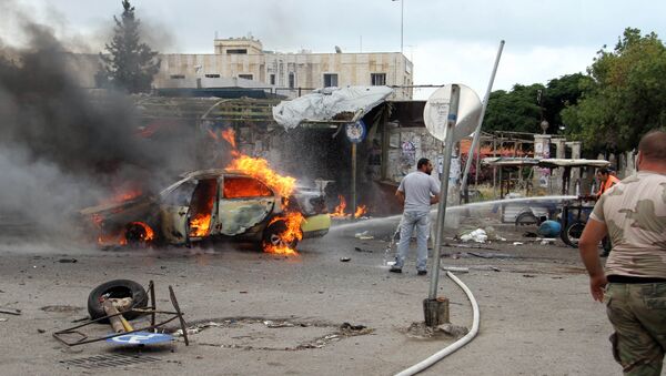 Последствия взрыва в городе Тартус, Сирия. Архивное фото