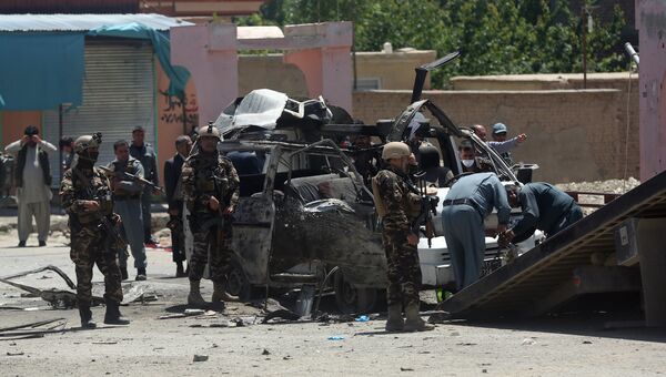Взрыв, совершенный смертником в столице Афганистана Кабуле. 25 мая 2016