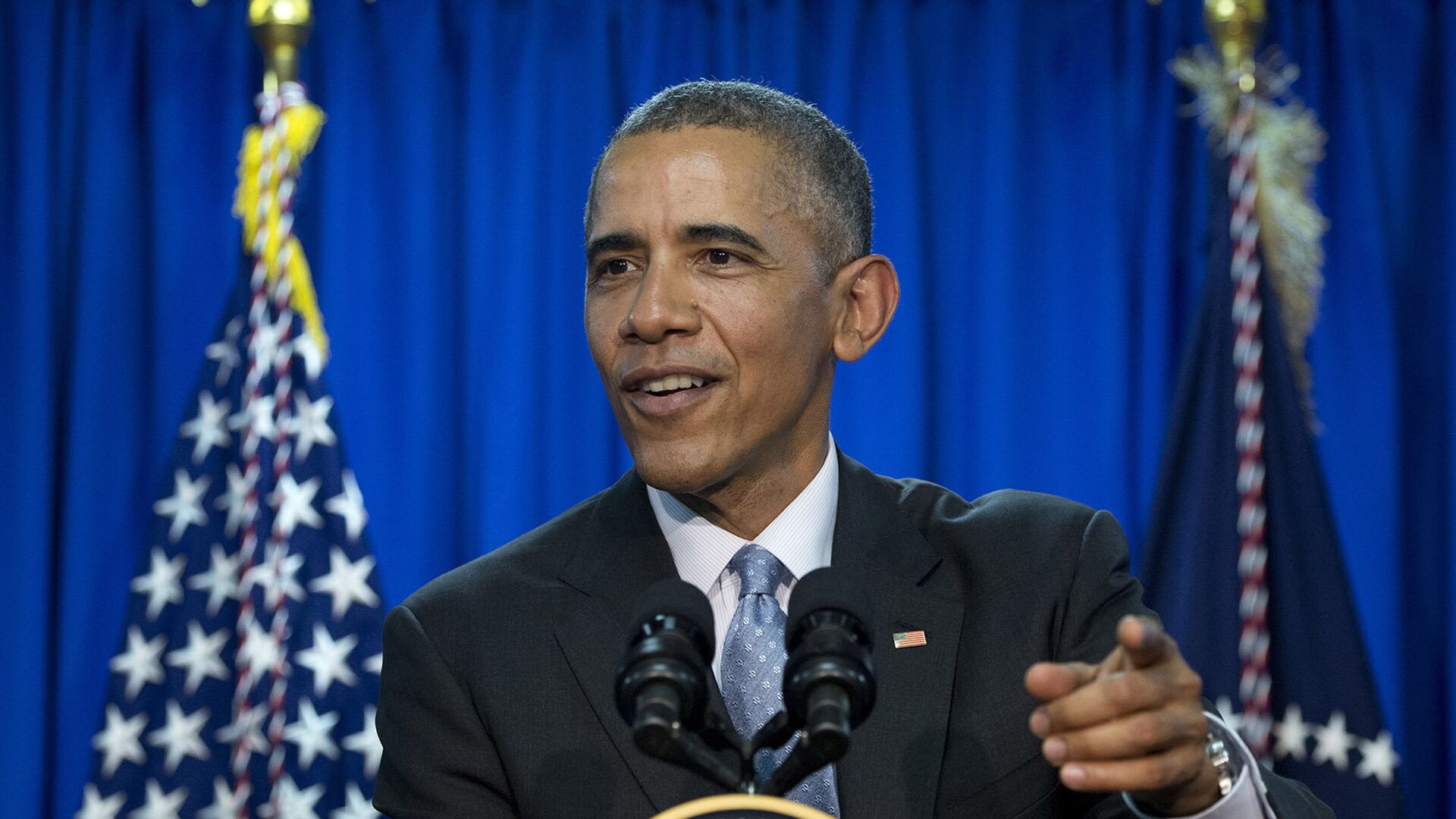 Президент США Барак Обама во время пресс-конференции в городе Шима, Япония. 26 мая 2016 года  Президент США Барак Обама во время пресс-конференции в городе Шима, Япония. 26 мая 2016 года  - РИА Новости, 1920