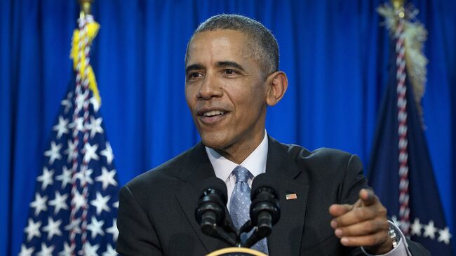 Президент США Барак Обама во время пресс-конференции в городе Шима, Япония. 26 мая 2016 года 