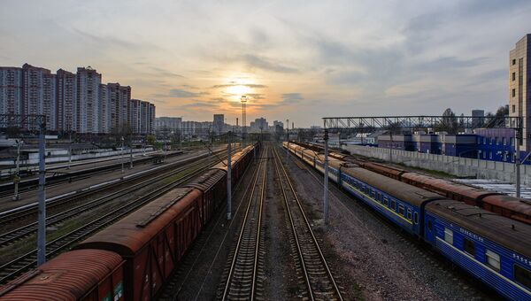 Железная дорога, Киев. Архивное фото