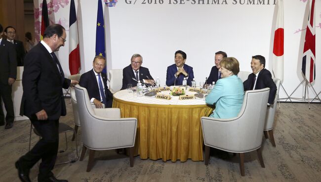 Лидеры стран-участниц саммита G7 в Японии. Архивное фото