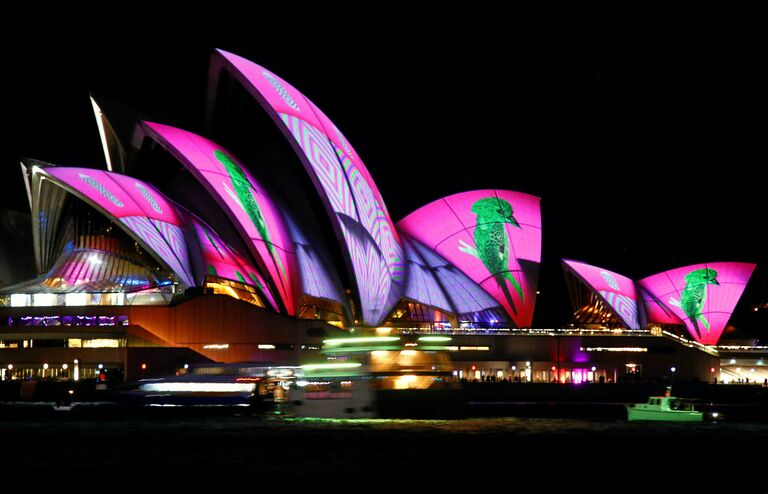 Фестиваль света в Vivid Sydney в Австралии