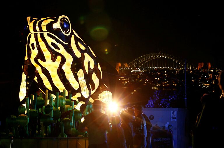 Фестиваль света в Vivid Sydney в Австралии