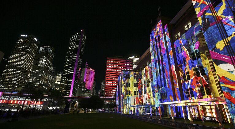 Фестиваль света в Vivid Sydney в Австралии