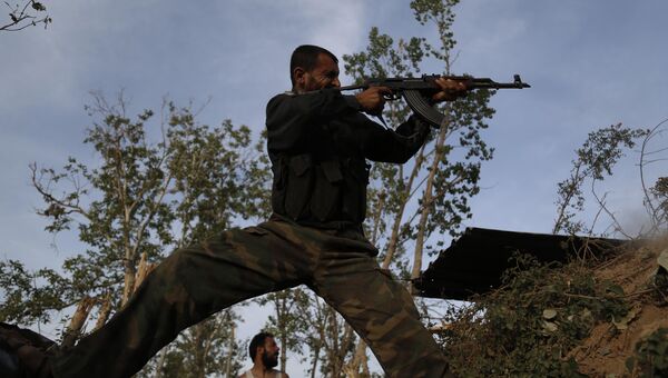 Боевики исламистской группировки Файлак ар-Рахман. Архивное фото