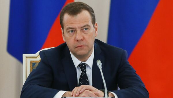 Премьер-министр РФ Д. Медведев. Архивное фото