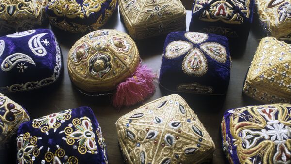 Узбекские тюбетейки. Архивное фото
