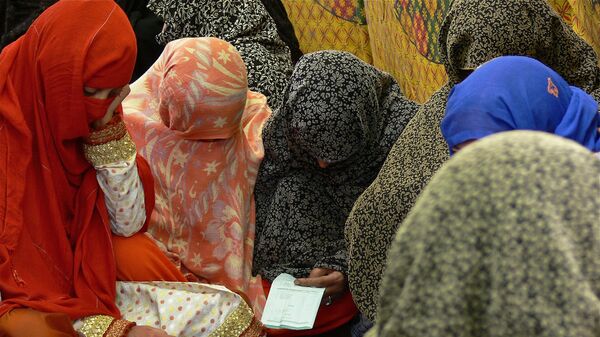 Женщины-мусульманки в Пакистане. Архивное фото