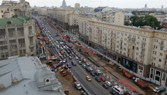 Масштабная реконструкция Тверской улицы в Москве