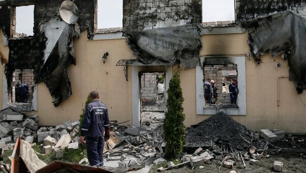 Последствия пожара в доме престарелых под Киевом