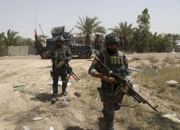 Иракская федеральная полиция в окрестностях города Эль-Фаллуджа