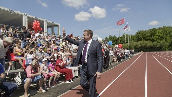 Новый легкоатлетический стадион открылся в тульском Новомосковске