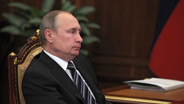 Президент РФ В.В. Путин. Архивное фото