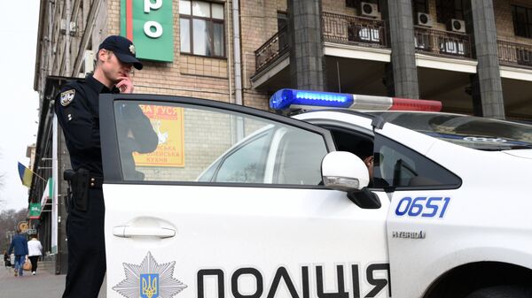 Сотрудники Украинской полиции в Киеве. Архивное фото