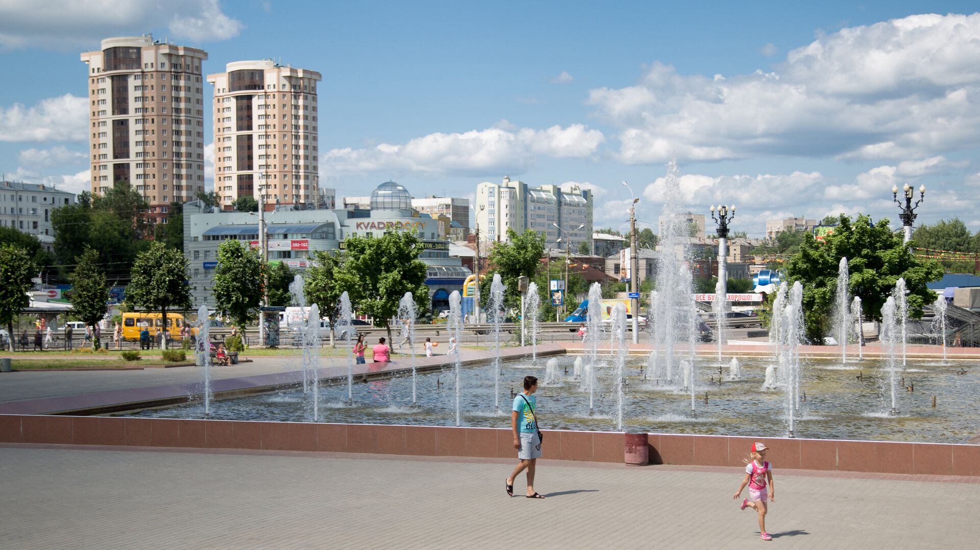 Иваново фонтан на площади Пушкина