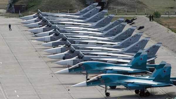 Самолеты на военном аэродроме Бельбек. Архивное фото
