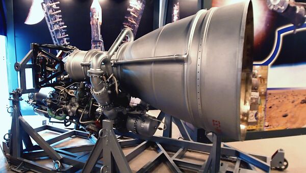 Жидкостный ракетный двигатель. Архивное фото