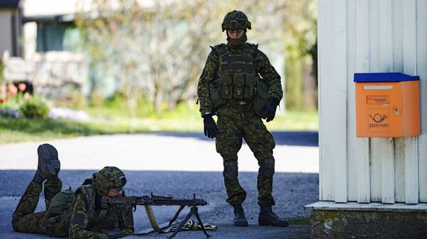 Военные учения НАТО Spring storm в Эстонии. Архивное фото