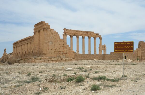 Храм Бэла в исторической части Пальмиры Храм Бэла в исторической части Пальмиры