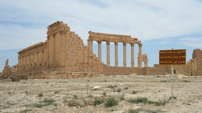 Храм Бэла в исторической части Пальмиры.Архивное фото