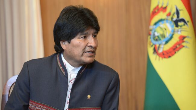 Президент Многонационального Государства Боливия Эво Моралес. Архивное фото