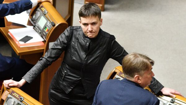 Депутат Верховной рады Украины Надежда Савченко. Архивное фото