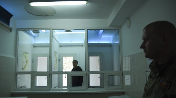Заключенный в колонии в Ждановке, Украина
