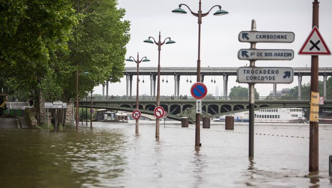 Наводнение в Париже.