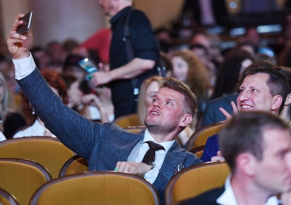 Актёр Владимир Яглыч на церемонии открытия 27-го Российского кинофестиваля Кинотавр в Сочи
