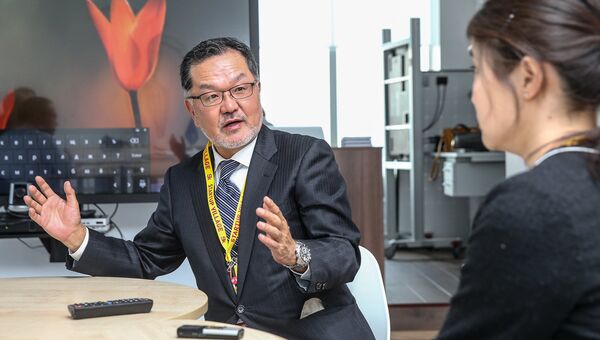 Глава дивизиона потребительской электроники Panasonic в Европе Дзюнитиро Китагава.