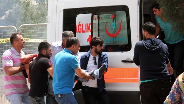 Взрыв у полицейского участка в городе Мидьят, Турция. 8 июня 2016