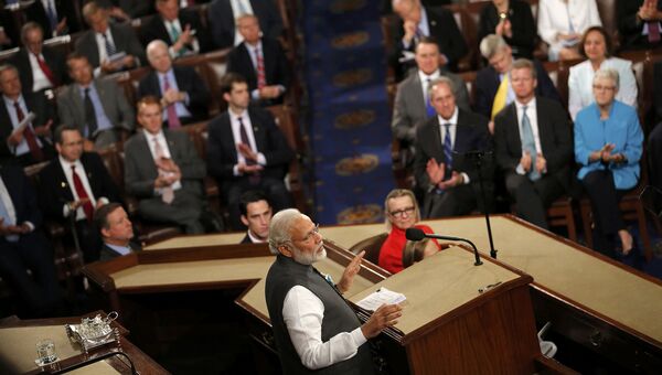 Премьер-министр Индии Нарендра Моди в Вашингтоне. Июнь 2016