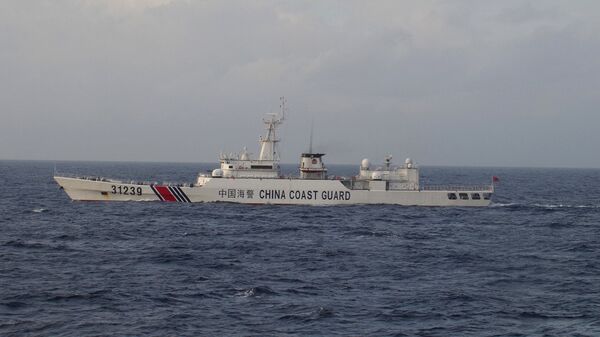 Корабль береговой охраны Китая у островов Сенкаку (Дяоюйдао)