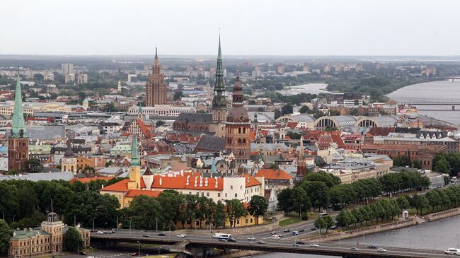 Старый город в Риге. архивное фото